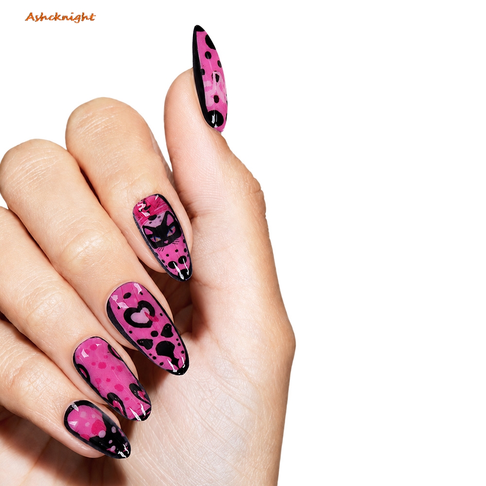Nail Art - Movie Grease the Pink Cosplay Ladies