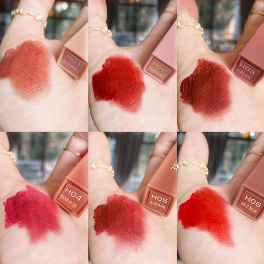 New Matte Finish Velvet Lip Gl - Matte Velvet Lip Tint Long Lasting 评论和价格