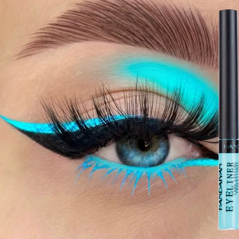12 Colors Colorful Liquid Eyel - Waterproof Liquid Eyeliner Pen 评论和价格