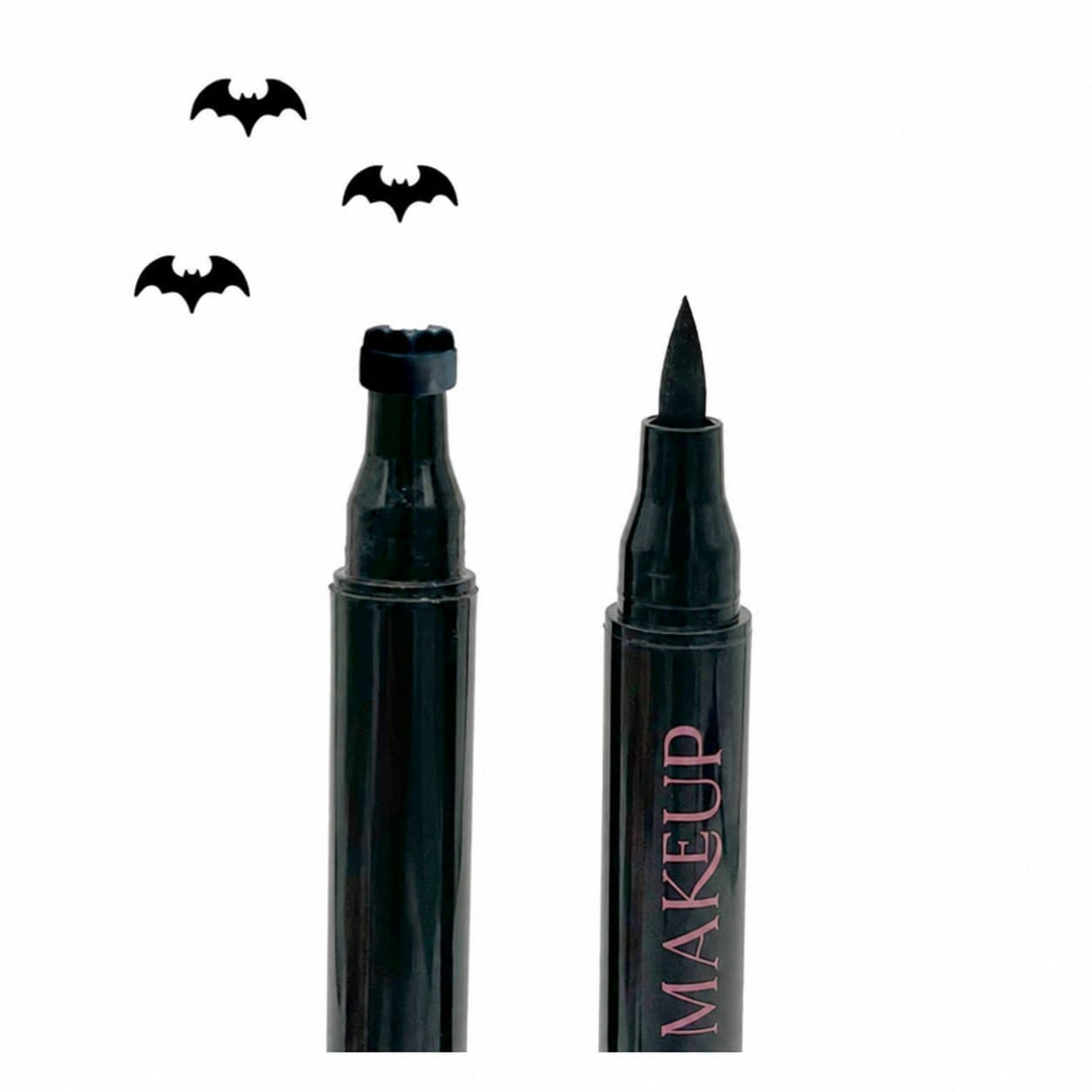 Halloween Dual-Ended Stamp Eye - Waterproof Liquid Eyeliner Pen 评论和价格
