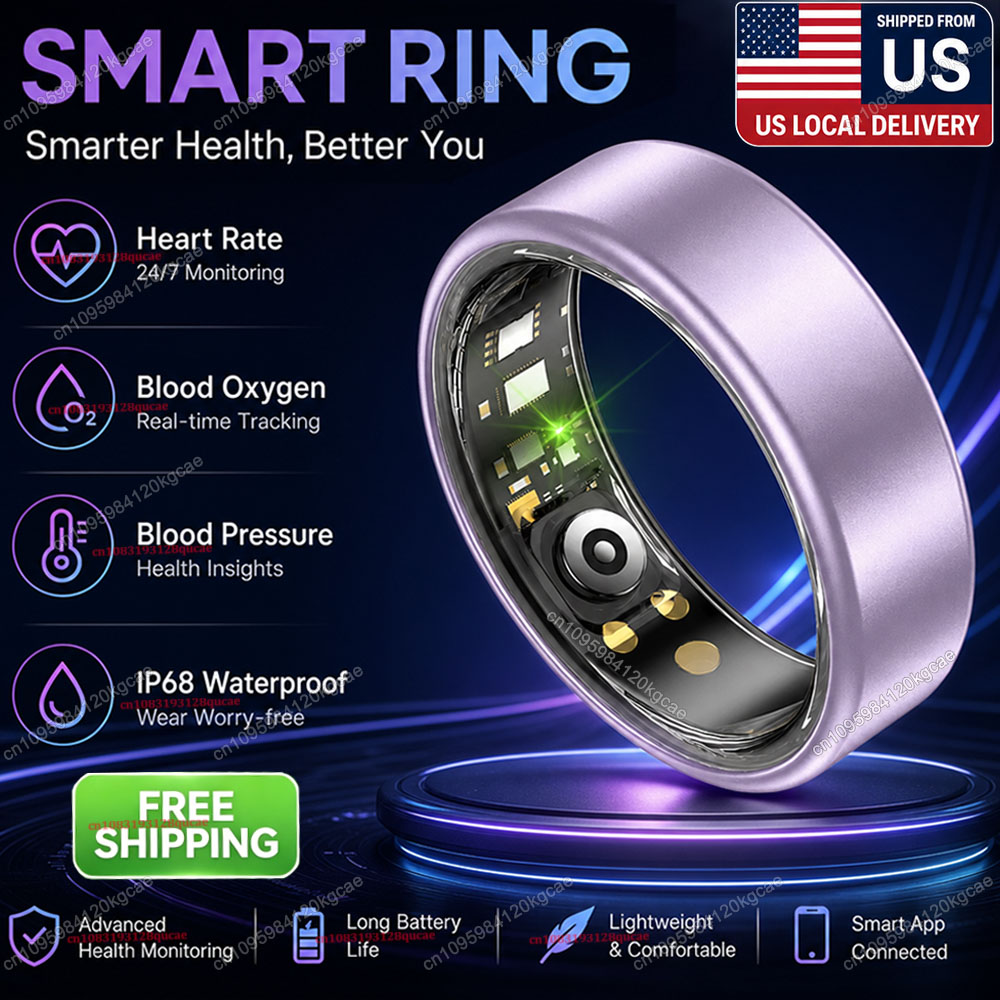 Smart Ring Heart Rate Blood Ox - Health Monitors 评论和价格