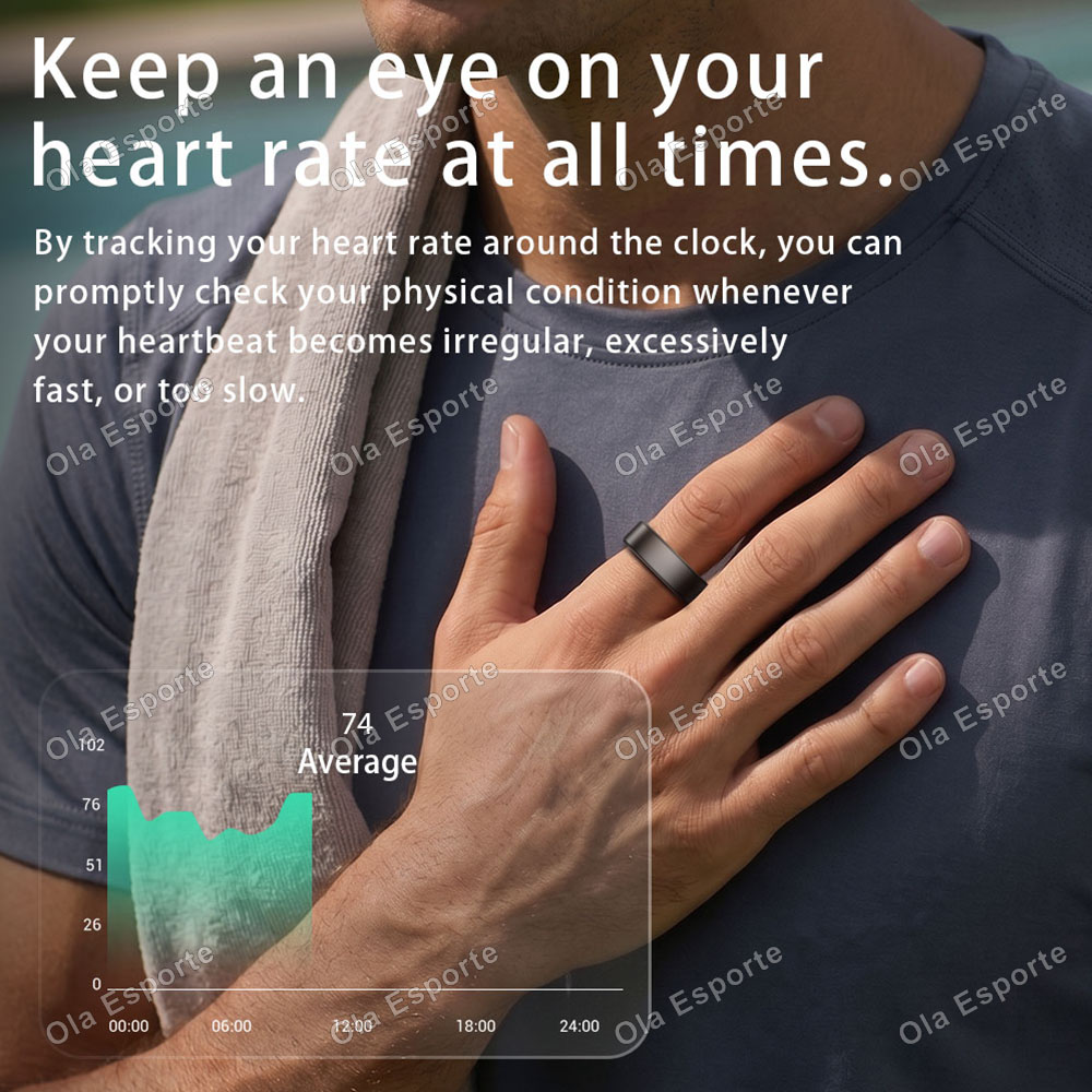Ola Esporte Smart Ring Men Wom - Health Monitors 评论和价格