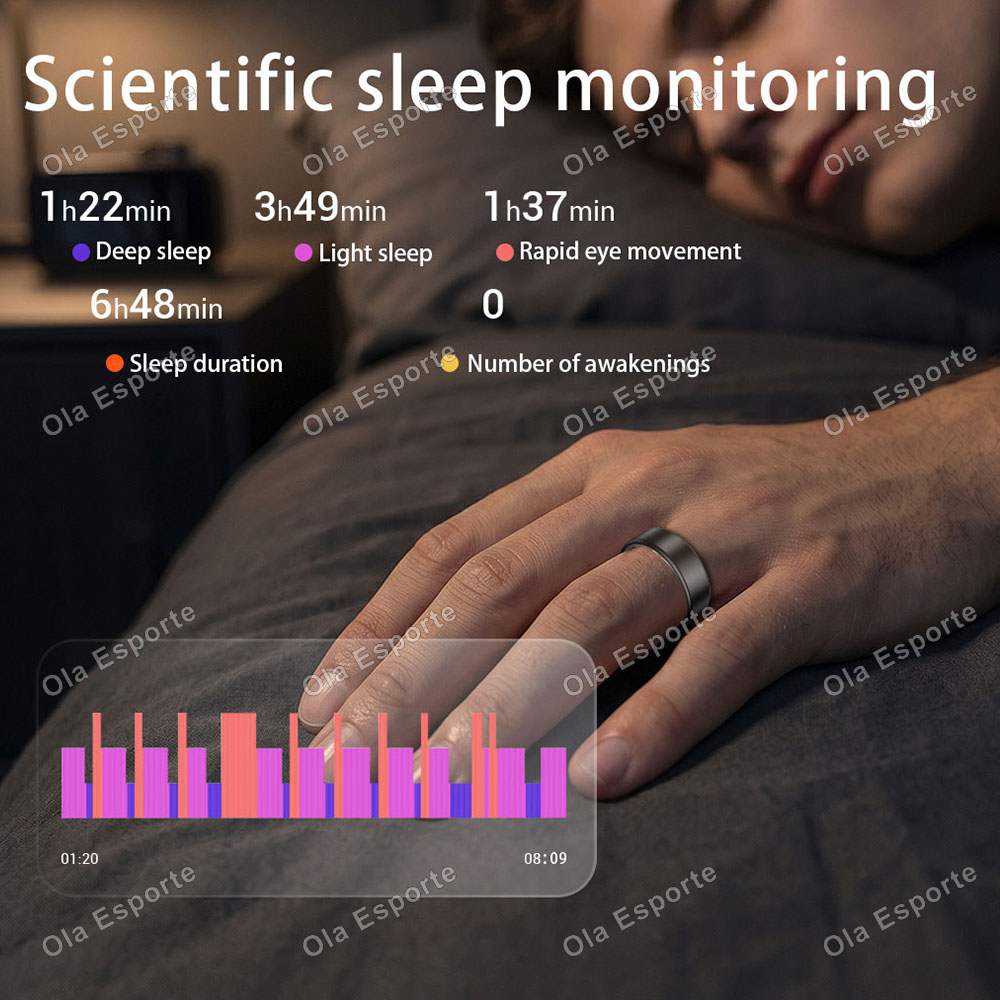 Ola Esporte Smart Ring Men Wom - Health Monitors 评论和价格