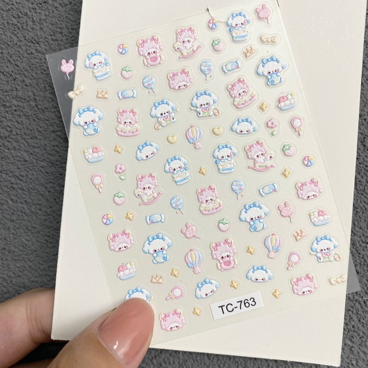 Cute Piano Lamb Relief Nail Ar - Nail Art 评论和价格