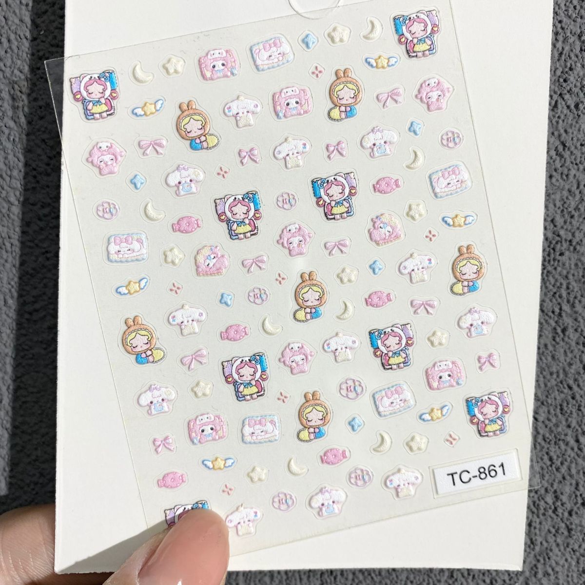 Cute Piano Lamb Relief Nail Ar - Nail Art 评论和价格