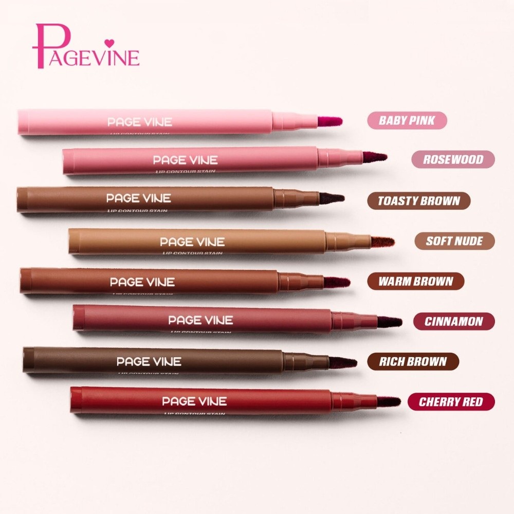 Velvet Brown Lip Liner Pencil  - Matte Velvet Lip Tint Long Lasting 评论和价格