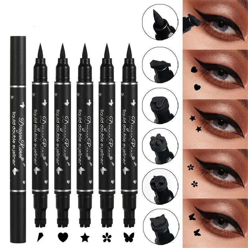 2 IN 1 Butterfly Seal Eyeliner - Waterproof Liquid Eyeliner Pen 评论和价格