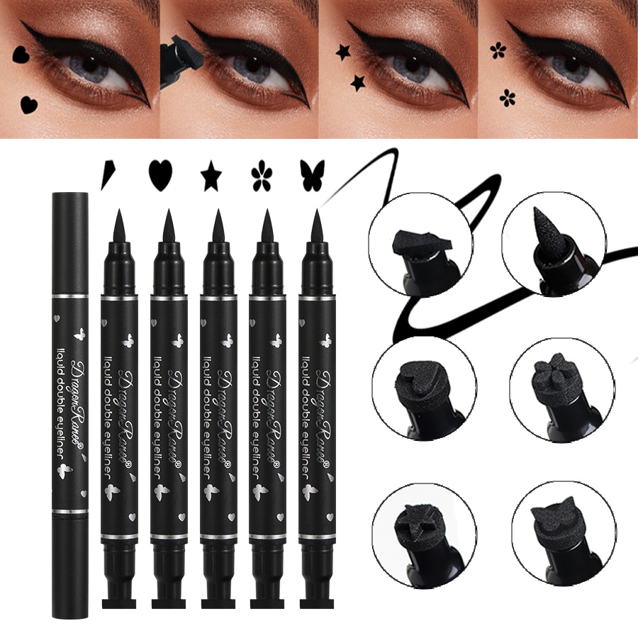 Double-Ended Stamp Eyeliner Wa - Waterproof Liquid Eyeliner Pen 评论和价格