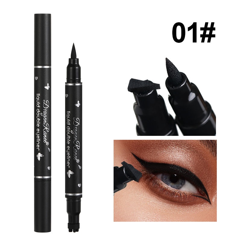 Double-Ended Stamp Eyeliner Wa - Waterproof Liquid Eyeliner Pen 评论和价格