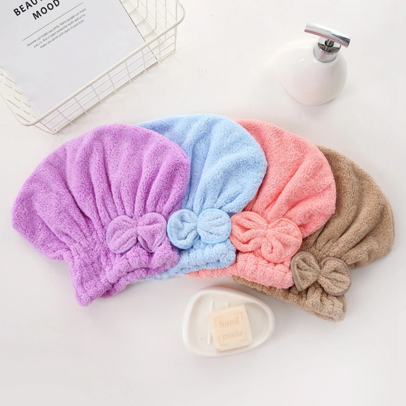 1Pc Microfiber Hair Turban wit - Hair Care 评论和价格
