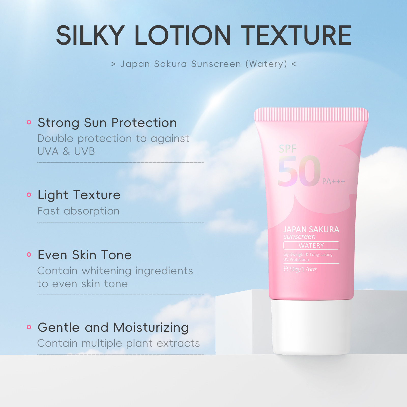 LAIKOU Sakura SPF50 PA+++ Faci - Spf 50 Waterproof Sunscreen 评论和价格